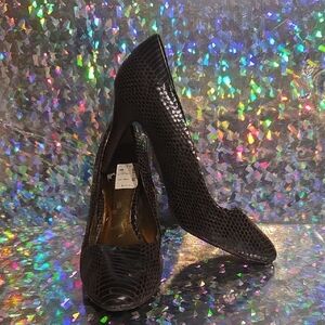 Worthington Black Textured Heels